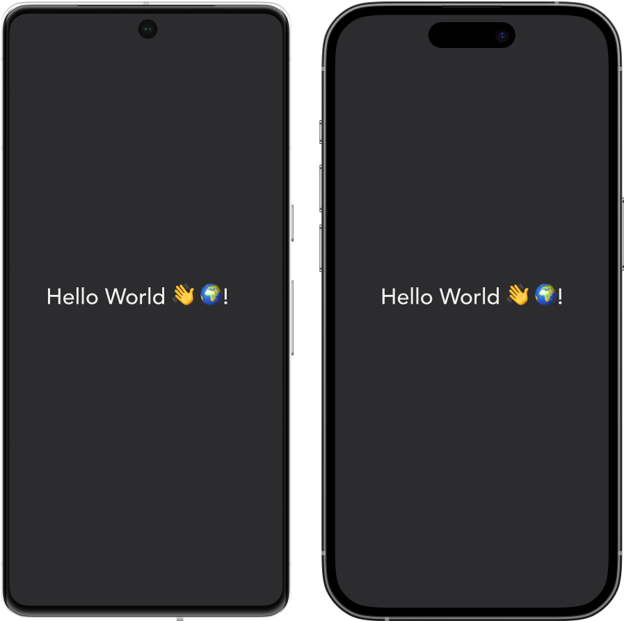 Android device and iOS device